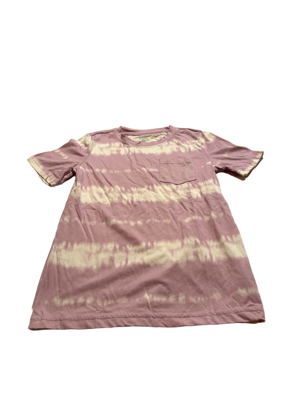 OshKosh B'gosh Pink & Cream Tie-Dye Pocket Tee Size 8